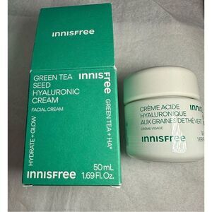 innisfree Green Tea Seed Hyaluronic Acid Hydrating Cream 50ml 2 in stocks, exp 0